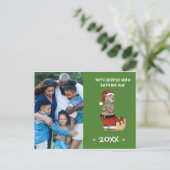 Kerstfeest Beer Briefkaart (Staand voorkant)