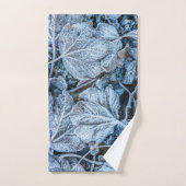 Kerstfeest Blauwe Blauwe Blauwblaasjes sneeuwwinte Bad Handdoek (Handdoek)