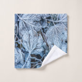 Kerstfeest Blauwe Blauwe Blauwblaasjes sneeuwwinte Bad Handdoek (Wasdoekje)