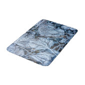 Kerstfeest Blauwe Blauwe Blauwblaasjes sneeuwwinte Badmat (Gekanteld)