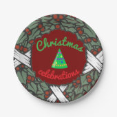 Kerstfeest bord (Voorkant)