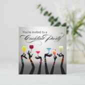 Kerstfeest Borrel Geniet ervan! Kaart (Staand voorkant)