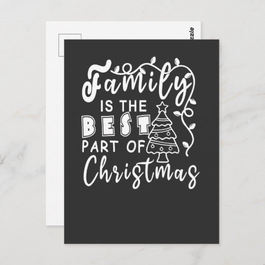 Kerstfeest Briefkaart (Voorkant / Achterkant)