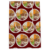 kerstfeest Britse feestelijke feestelijke Britse f Medium Cadeauzakje (Voorkant)