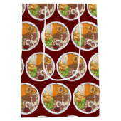 kerstfeest Britse feestelijke feestelijke Britse f Medium Cadeauzakje (Achterkant)