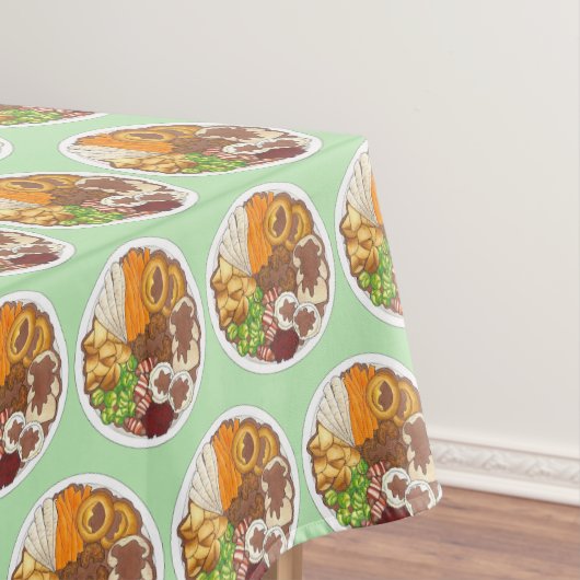 kerstfeest Britse feestelijke feestelijke Britse f Tafelkleed (Voorbeeld)