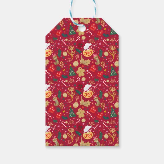 kerstfeest cadeaulabel (Voorkant)