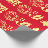 Kerstfeest Cadeaupapier (Hoek)