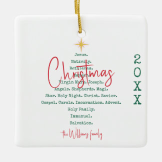 Kerstfeest Christelijk Geloof Jezus Religieus Keramisch Ornament