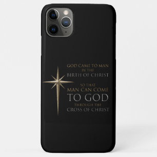 Kerstfeest Christelijke Faith Star: Geboorteplaats iPhone 11 Pro Max Hoesje
