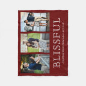 Kerstfeest | Drie fotocollage Fleece Deken (Voorkant)