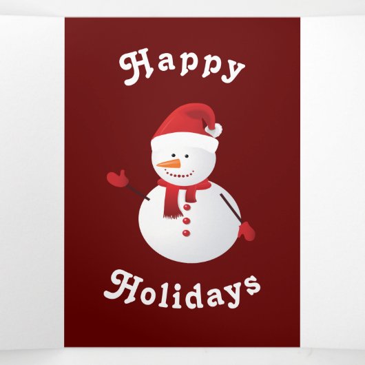 Kerstfeest Drieluik Programma (Binnenkant midden)