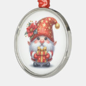 Kerstfeest Elf Ornament (Links)