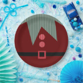 Kerstfeest Elf Suit Holiday Papieren Bordje (Feest)