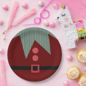 Kerstfeest Elf Suit Holiday Papieren Bordje (Feest)