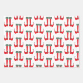 Kerstfeest- en feestgevels inpakpapier vel (Voorkant 2)