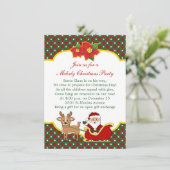 Kerstfeest en kinder kerstfeest kaart (Staand voorkant)