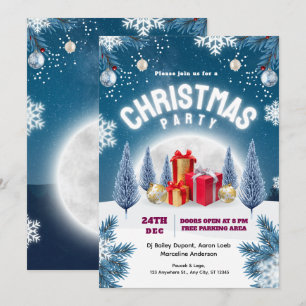 Kerstfeest Evenement Flyer Kaart