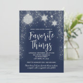 Kerstfeest Favoriete dingen Cadeauwisselfeest Kaart (Staand voorkant)