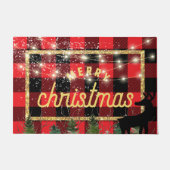 Kerstfeest feestdag glinsterende feestdag deurmat (Voorkant)