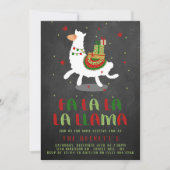 Kerstfeest feestdag in Llama Kaart (Voorkant)