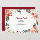 kerstfeest, feestdag kaart (Voorkant / Achterkant)