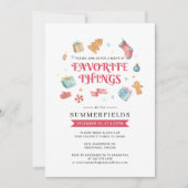 Kerstfeest Feestdagen Favoriete Dingen Kaart (Voorkant)