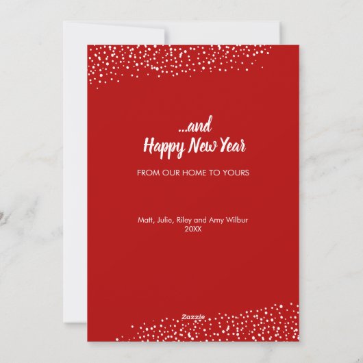 kerstfeest feestdagenkaart (Achterkant)