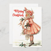  kerstfeest feestdagenkaart (Voorkant / Achterkant)