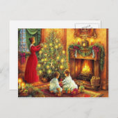 kerstfeest feestdagenkaart (Voorkant / Achterkant)