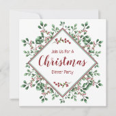 kerstfeest, feestelijk kaart (Voorkant)