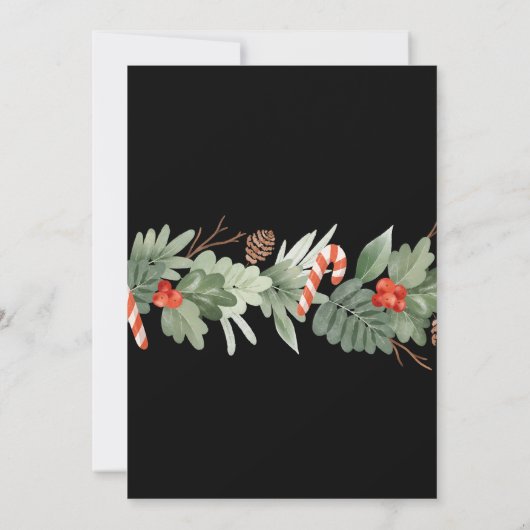 Kerstfeest feestelijke uitnodiging (Achterkant)