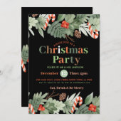 Kerstfeest feestelijke uitnodiging (Voorkant / Achterkant)