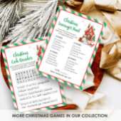 Kerstfeest Feestje Jachtspel Game Feestdagenkaart