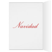 Kerstfeest Feliz Navidad Red Star II (Binnen (Links))