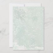 Kerstfeest Flamingo baby shower Uitnodiging (Achterkant)