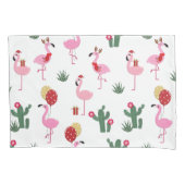 Kerstfeest Flamingo | FEESTDAGEN Kussensloop (Voorkant)