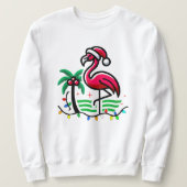 "Kerstfeest Flamingo Fun" Trui (Design voorkant)