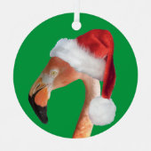 Kerstfeest Flamingo Ornament (Voorkant)