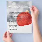 Kerstfeest Flyer Uitnodiging (Hand)