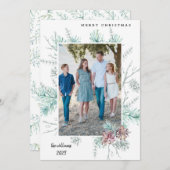 Kerstfeest Fotovakantie Kaart (Voorkant / Achterkant)