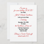 Kerstfeest Funny Bulldog Santa Kaart (Achterkant)