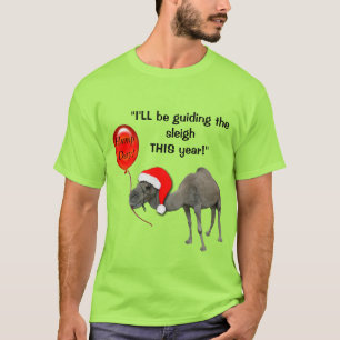Kerstfeest Funny Camel Santa Hump Day Tshirt