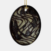 kerstfeest Funny Food Pun Keramisch Ornament (Rechts)