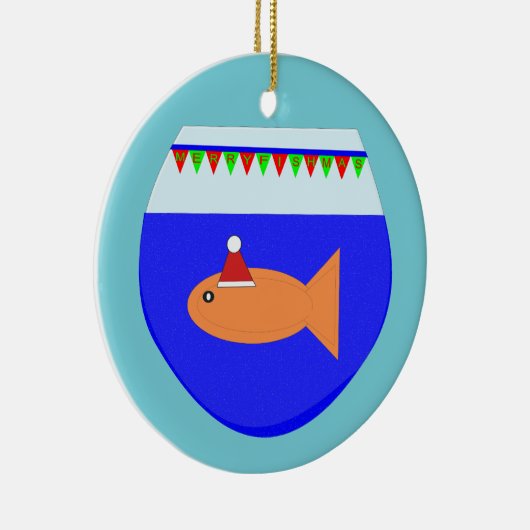 kerstfeest Goldfish Custom Ornament (Rechts)