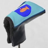 Kerstfeest Goldfish Putter Hoesje Golfheadcover (3/4 voorkant)