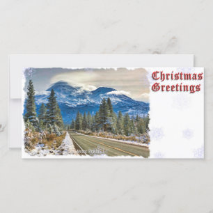 KERSTFEEST GROETEN - MT SHASTA FEESTDAGENKAART