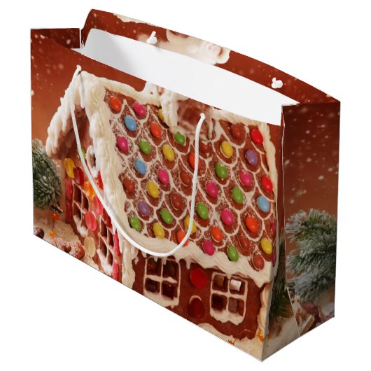 kerstfeest groot cadeauzakje (Achterkant Gekanteld)