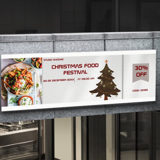 Kerstfeest groot spandoek