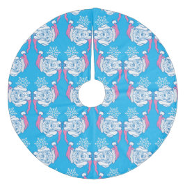 kerstfeest grote dane fleece kerstboom rok